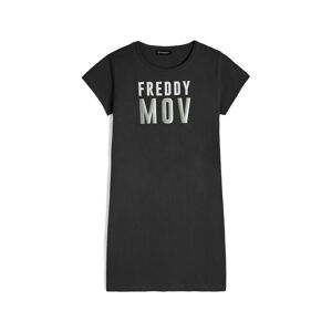 Freddy Abito comfort fit in jersey leggero con logo  MOV Nero Donna Medium