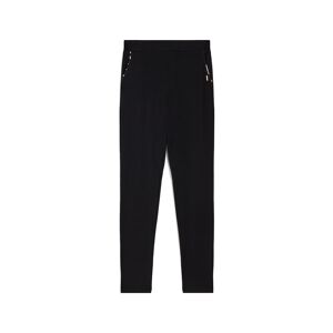 Freddy Pantaloni donna in jersey stretch con dettagli tropical Black -B&W Allover Flower Donna Medium