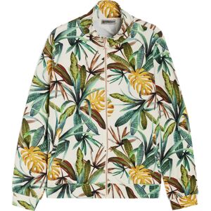 Freddy Felpa collo alto e zip in jersey stampato fantasia tropical White - Allover Flower Donna Medium