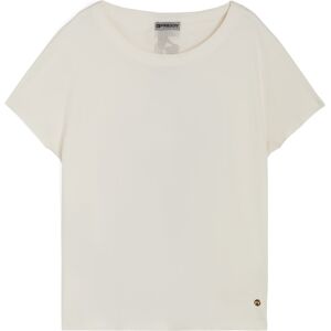 Freddy T-shirt donna con inserto posteriore stampa tropical White -Beige&White Allover Donna Large