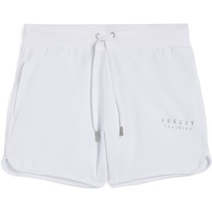 Freddy Pantaloni shorts da donna in heavy jersey stretch Bianco Donna Extra Large