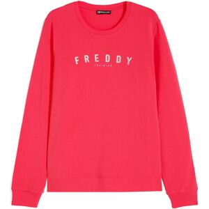 Freddy Felpa leggera da donna in jersey con logo glitter Rose Red Donna Extra Large