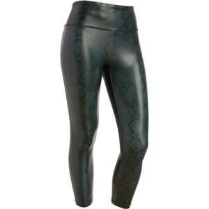 Freddy Leggings vita alta 7/8 in tessuto coated effetto snake Snake Allover Green Donna Extra Small