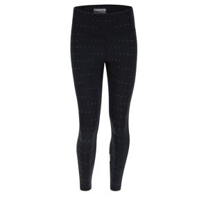 Freddy Leggings Superfit ecologici traspiranti logo  all over Nero Donna Large