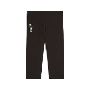 Freddy Leggings corsaro in jersey con logo zebrato sul fianco Black- Zebra Green On Beige Donna Extra Small