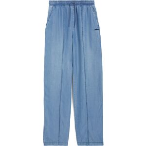 Freddy Pantaloni gamba ampia in tessuto chambray effetto denim Light Blue-Seams On Tone Donna Small