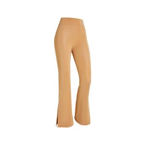 Freddy Pantaloni WR.UP® flare vita alta in similpelle wet effect Macaroon Donna Small