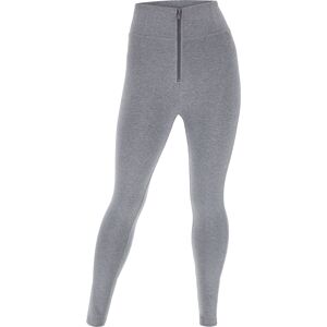 Freddy Pantaloni push up WR.UP® curvy vita alta cotone organico Grigio Mélange Donna Large