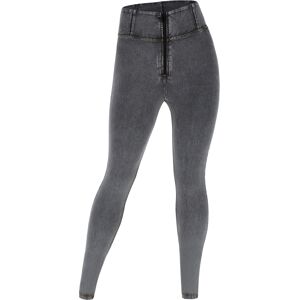 Freddy Jeggings push up WR.UP® curvy vita alta con zip gamba skinny Gray Jeans-Yellow Seams Donna Large