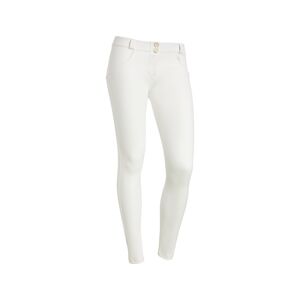 Freddy Pantaloni push up WR.UP® vita bassa in similpelle ecologica Bianco Donna Xxs