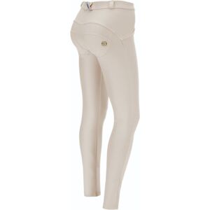 Freddy Pantaloni push up WR.UP® skinny in similpelle ecologica White Sand Donna Medium