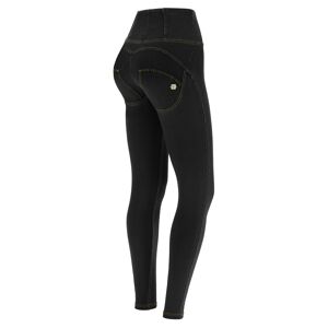 Freddy Jeggings push up WR.UP® vita super alta con zip in tono Black Indigo+ Y.Seams Donna Large