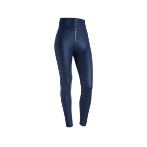 Freddy Pantaloni push up WR.UP® vita altissima tessuto coated lucido Blue Donna Extra Small