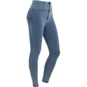 Freddy Jeggings push up WR.UP® 7/8 superskinny vita alta con zip Denim Blu Medio-Blue Seams Donna Medium