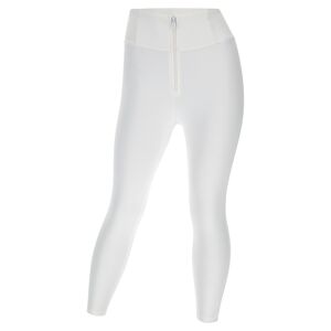 Freddy Pantaloni push up WR.UP® curvy 7/8 superskinny similpelle Bianco Donna Small