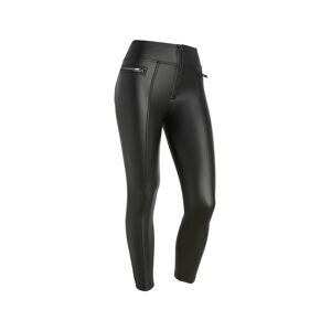 Freddy WR.UP® superskinny vita alta in similpelle martellata Nero Donna Medium