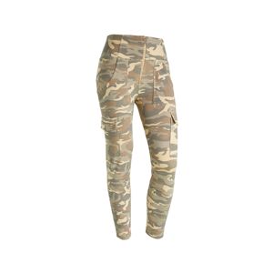 Freddy Pantaloni WR.UP® stile cargo con vita alta in jersey camo Beige Mimetico Donna Medium