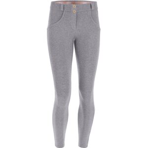 Freddy Pantaloni push up WR.UP® 7/8 superskinny cotone organico Grigio Mélange Donna Medium