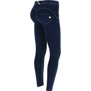 Freddy Jeggings push up WR.UP® 7/8 superskinny jersey organico Dark Jeans-Yellow Seam Donna Medium