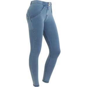 Freddy Jeggings push up WR.UP® 7/8 superskinny jersey organico Denim Light Blue-Blue Seams Donna Extra Large