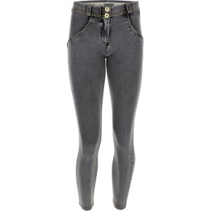 Freddy Jeggings push up WR.UP® 7/8 superskinny jersey organico Gray Jeans-Yellow Seams Donna Extra Large