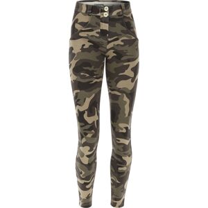 Freddy Pantaloni push up WR.UP® 7/8 superskinny stampa camouflage Marrone-Mimetico Donna Extra Large