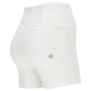 Freddy Pantalone WR.UP® biker in jersey drill con vita alta con zip Bianco Donna Xxs