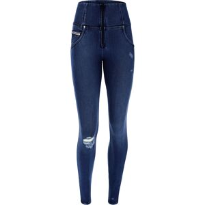 Freddy Jeans push up WR.UP® vita alta in denim navetta ecologico con strappi Dark Jeans-Seams On Tone Donna Extra Small