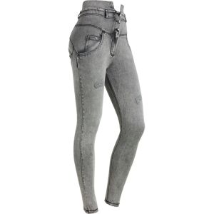 Freddy Jeans WR.UP® in denim navetta con vita alta stile bustier Light Grey-Seams Black Donna Medium