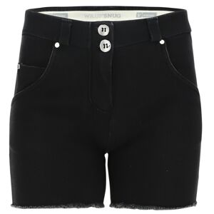 Freddy Shorts push up WR.UP® sfrangiati vita regular in denim navetta ecologico Jeans Nero-Cuciture In Tono Donna Large