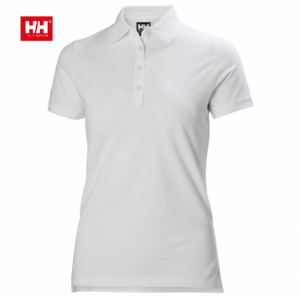 Helly Hansen Polo Crewline da donna bianca manica corta in tactel M