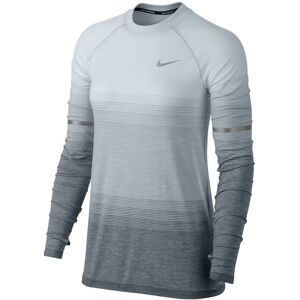 Nike T-Shirt Donna Ml Run Df Knit Ls Nv Pure Platinum/Wolf Grey L