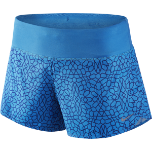 Nike Short Rival 3 Run Azzurro Print Donna L