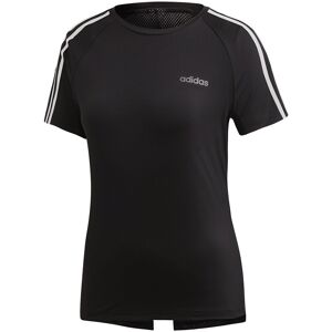 ADIDAS maglietta palestra 3 stripes back v nero donna S