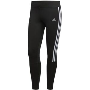 ADIDAS leggings running 7/8 3 stripes nero donna XS