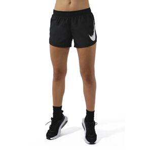 Nike Short Running Swoosh Nero Bianco Donna L