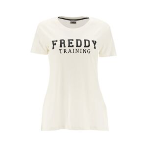 Freddy T-shirt Check Bianco Nero Donna M