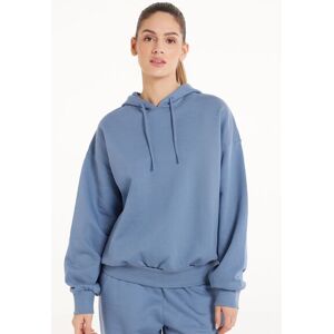 Tezenis Felpa Pesante Manica Lunga con Cappuccio Donna Azzurro Tamaño S