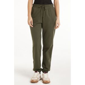 Tezenis Jogger con Tasca a Filetto e Coulisse Donna Verde Tamaño XL