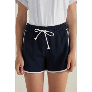 Tezenis Shorts Felpa Piping Donna Blu Tamaño M