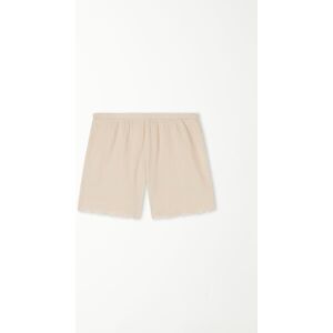 Tezenis Short in Tela Goffrata Sfrangiata Donna Naturale Tamaño L