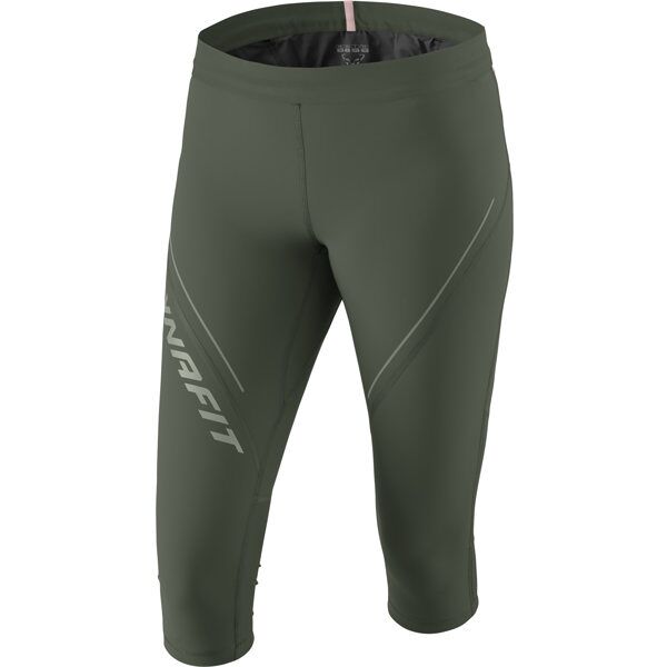 dynafit alpine 2 - pantaloni trail running 3/4 - donna dark green/green i42 d36