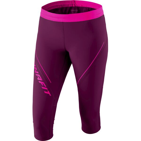 dynafit alpine 2 - pantaloni trail running 3/4 - donna purple/pink i42 d36