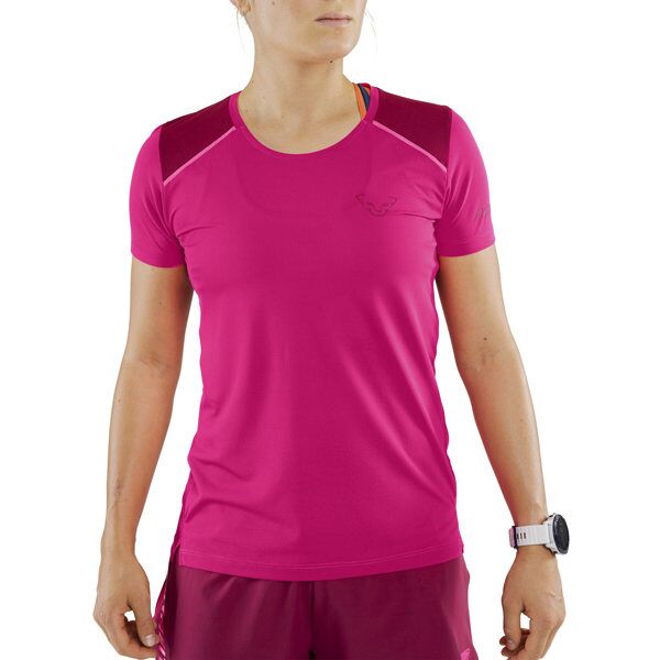 dynafit sky w - t-shirt trail running - donna pink l