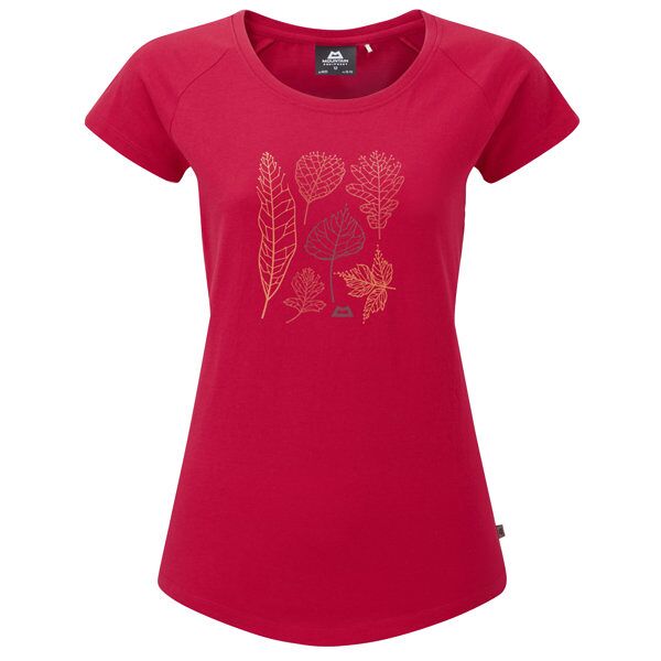 mountain equipment leaf w - t-shirt - donna red 10 uk