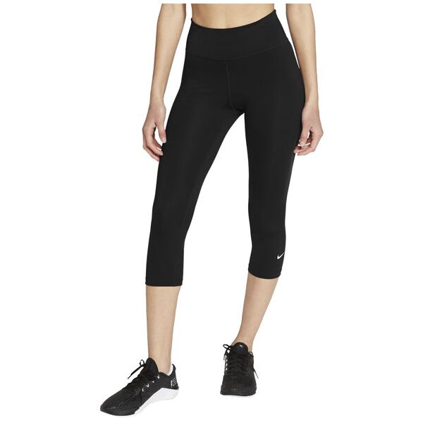 nike one w capri tights 2.0 - pantaloni fitness - donna black xs