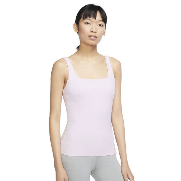 nike yoga luxe w shelf-brata - top fitness - donna pink xs