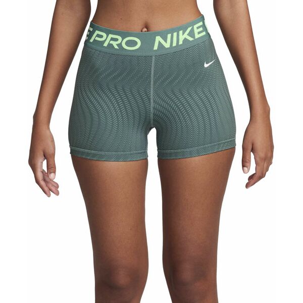 nike pro dri-fit mid rise 3 w - pantaloni fitness - donna green s