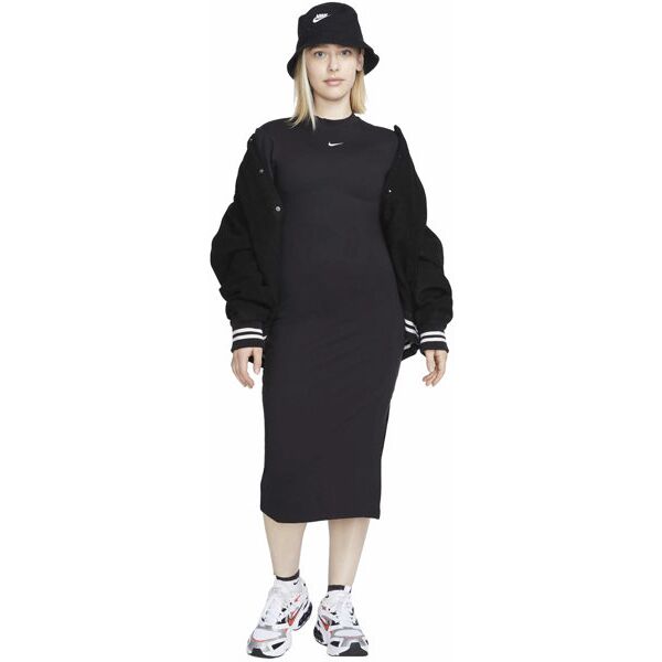 nike sportswear essential w - vestito - donna black m