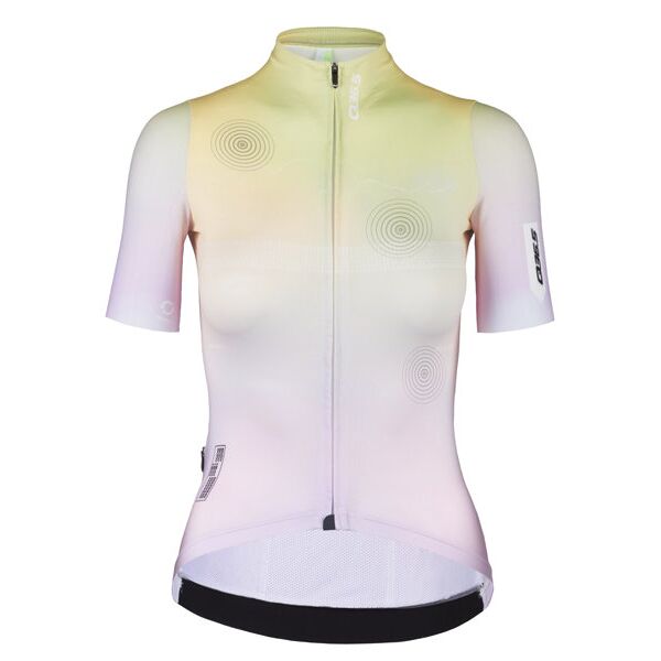 q36.5 g1 qlab - maglia ciclismo - donna purple/yellow m